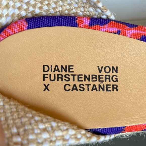 DIANE VON FURSTENBERG x CASTAÑER Women's Pink Espadrilles Size 40 NWOT - Picture 8 of 10